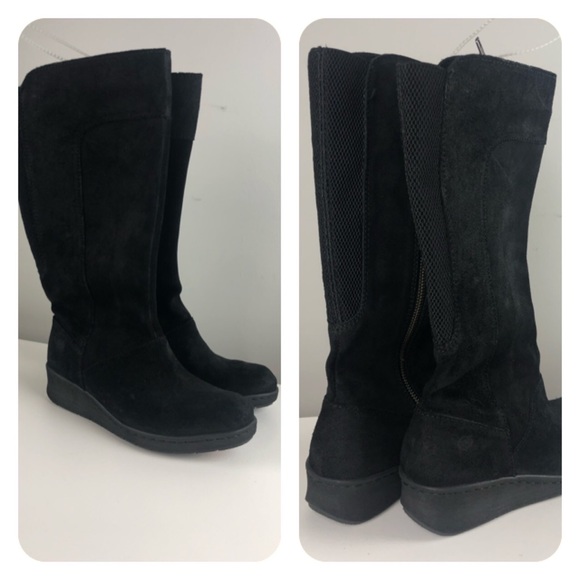 born distressed leather boots